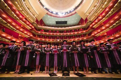 Students in Convocation